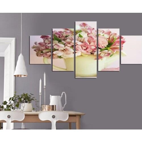 Fashion Blooming rose flower canvas painting for living room kitchen bedroom household adornment art background wall FA221