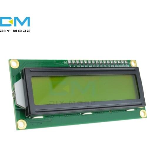 1602 16x2 16 x 2 HD44780 Character Digital LCD Display Module Controller Board Yellow Backlight Wide Viewing Angle High Contrast