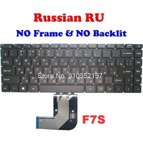 Laptop Keyboard For Teclast F7S XS-HS105 XK-HS105 MB3181004 YMS-0177-B English US Russian RU Black NO Frame Without Backlit