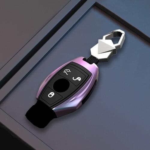 New Zinc Alloy Car Key Cover Keychain Case For Mercedes Benz CLS CLA GL R SLK AMG A B C S Class Remote Holder Car Accessories