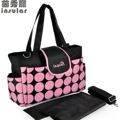 New Arrival Round Dots Baby Diaper Bags Brand Waterproof Nappy Bags Fashion Mommy Bags For Stroller