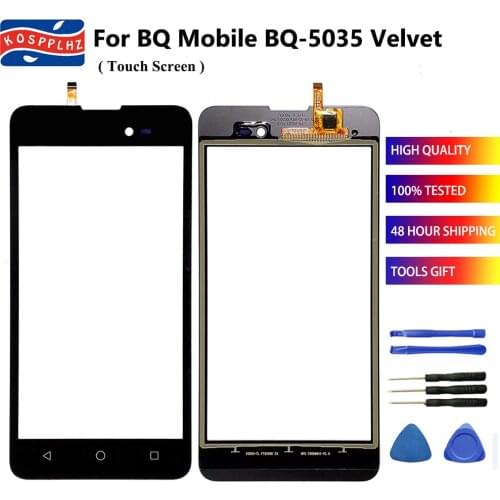 5.0" For BQ Mobile BQ-5035 Velvet BQ5035 BQ 5035 Touch Screen Lens Sensor Glass Panel BQ 5035 Phone (NO LCD Display) Replacement