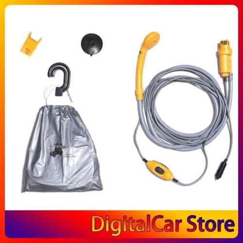 Portable Car Washer 12V Camping Shower DC Car Shower Washer Set Electric Pump For Outdoor Camping Travel Pet Dog Drop Shipping