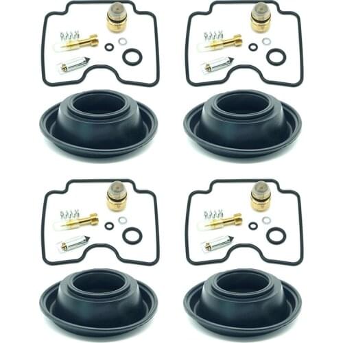 For YAMAHA FZ1 FZS1000 2001 2002- 2005 FZ 1 FZS 1000 Carburetor Rebuild Repair Kit Chamber Gasket Seal Float Valve 4 Sets Parts