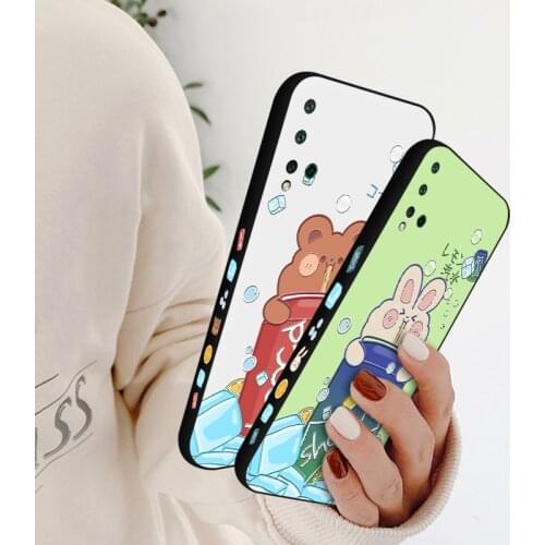 Luxury Side Pattern Case For Huawei Nova 2 2i 2S Cool Coke Drink Back Cover For Huawei Nova 3 3i 3E 4 4E 5 Pro 5i
