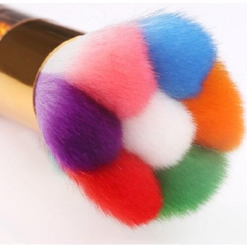 1Pc Nail Dust Brush Cleaning Nail Tools File Manicure Pedicure Soft Remove Polishing Dust Small Angle Clear Tools Large Brushes