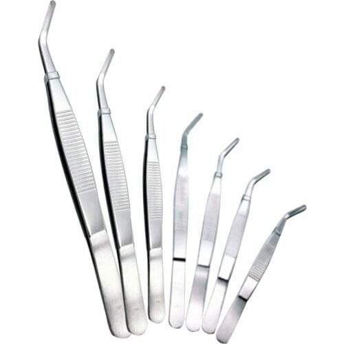 Elbow Tweezers Anti-static Hand Tool Clear Clip Tool 12.5cm/14cm/16cm/18cm/20cm/25cm/30cm Stainless Steel