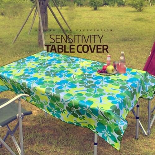 PU Coated Tablecloth Polyester Fiber Multi-purpose Lightweight and Convenient Four-corner Design Waterproof Pad Outdoor Camping