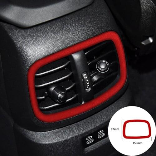 For BMW F54 F60 2018-2020 Alcantara Suede Wrap Car Back Air Vent Conditioning Outlet Panel Trim Stickers Cover Mouldings Styling