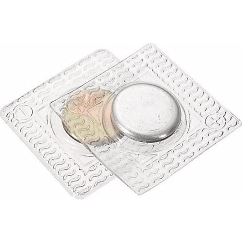 ZENTEII 1 Pair PVC Invisible Hidden Metal Magnetic Scrapbooking Button Snap Fasten Handbag Overcoat Cloth Clasp DIY Sewing Tools