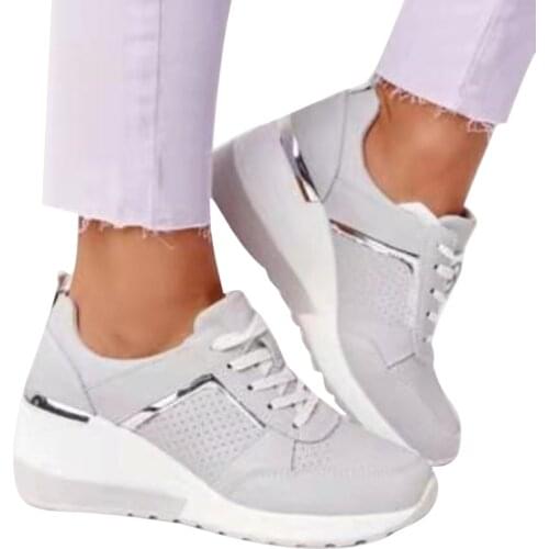 Womens Sneakers Wedges Platform Walking Shoes Female Running Jogging Sport Shoes Comfort Walking Ladies Shoes
