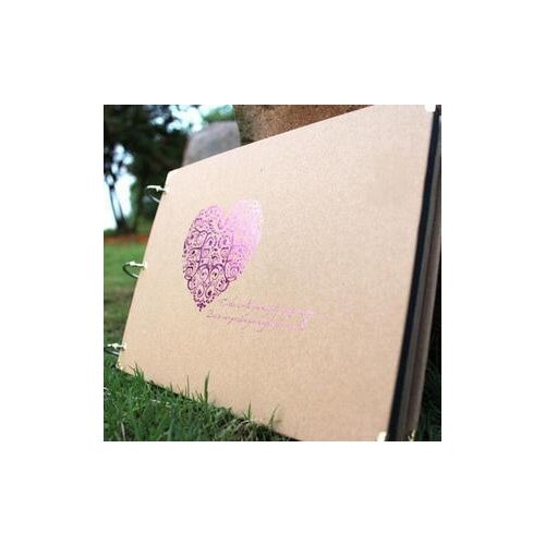 10 Inch DIY Album Scrapbook Heart Series Craft Paper Diy Handmade Photo Albums for Lover Wedding Stickers Scrapbooking 10 Pages