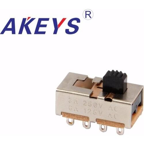 20PCS SS-23H22 High current toggle switch DIP 3 position 8 pin 230V-115V 2P3T slide switch pin with hole