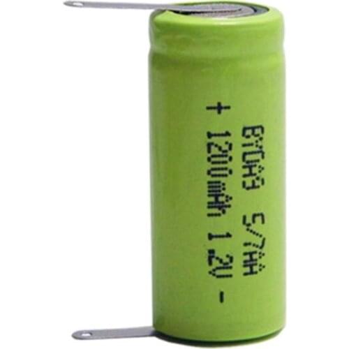 5PCS Shaver 5/7AA 1.2V rechargeable battery 1200mAh NiMH durable battery 5/7AA1200MAH