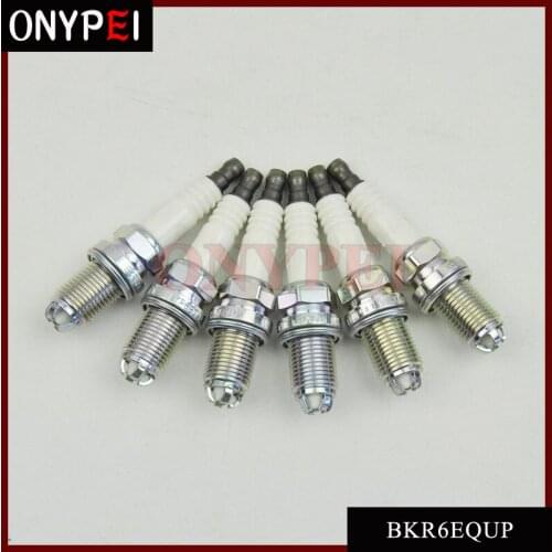 6pcs/lot 12120037607 BKR6EQUP Platinum Spark Plug For BMW Porsche Volvo Cadillac 12120141871 12129071003