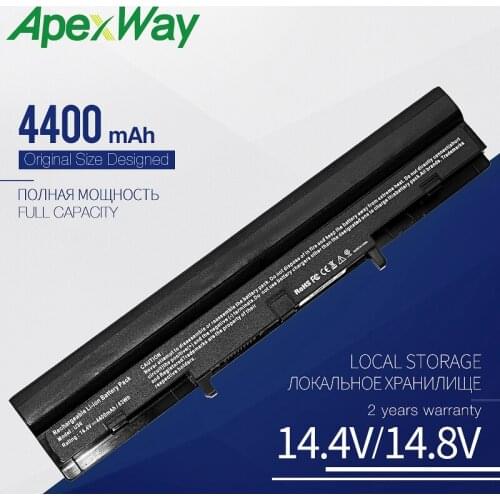 ApexWay 14.4V Laptop battery A41-U36 A42-U36 for Asus U36 U36J U36JC U36S U36SD Series(All) 4INR18/65 4INR18/65-2 4400mAh