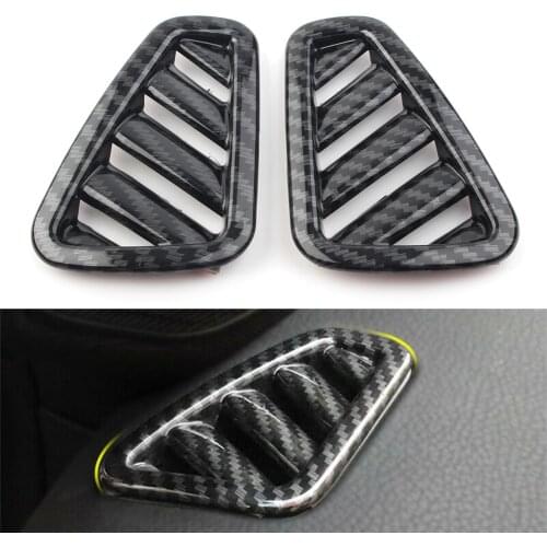 2Pcs Carbon Fiber ABS Car Styling AC Air Vent Outlet Cover Trim For 2019 Mercedes Benz A-Class W177 A200 A220 A250 Hatchback