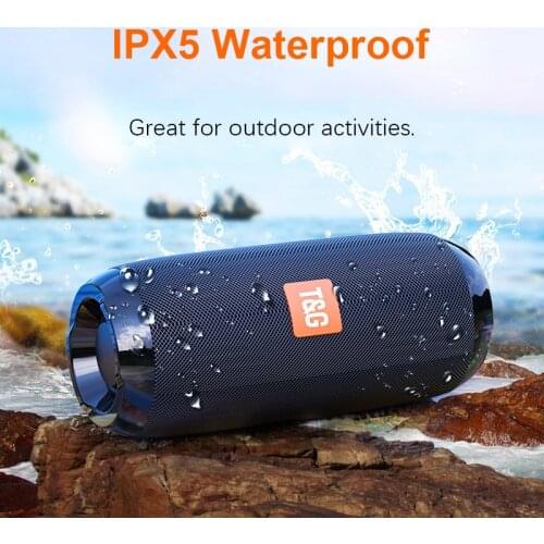 Wireless Bluetooth Speaker Outdoor Portable Waterproof 3D Stereo Surround Soundbar for Smart Phones TF AUX USB Bass Subwoofer