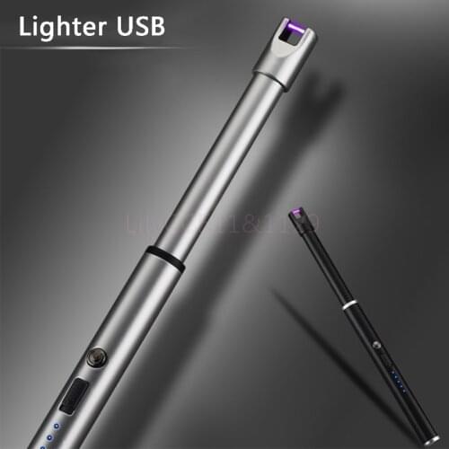 1 Piece USB Electronic Lighter Arc Rechargeable Kitchen Igniter Outdoor BBQ Camping Lighter Portable&Windproof