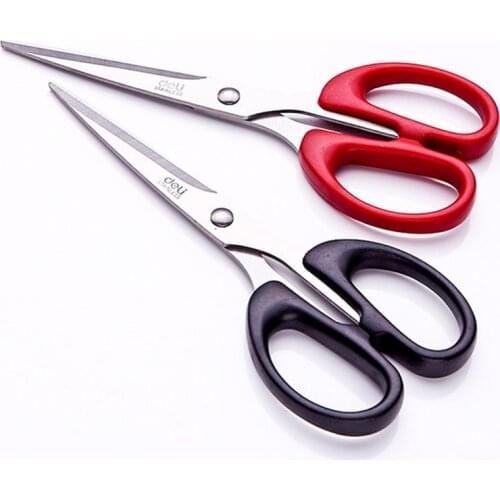 Deli High Quality Stationery Stainless Steel Scissors Business Office Scissors Home Paper Knife Cutter Scissor Cutting Tool Gift