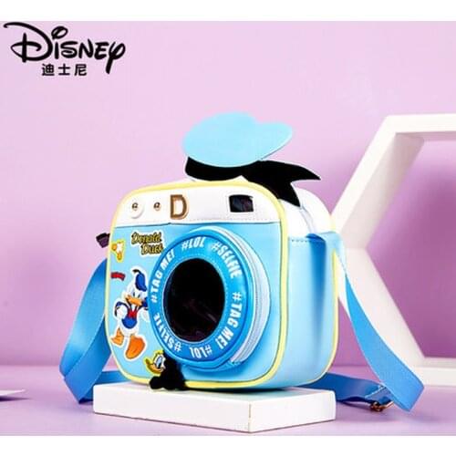 Disney Mickey Minnie Donald Duck coin purse children fashion waterproof shoulder bag camera bag practical versatile backpack