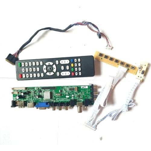 Fit B173HW01 V.0/V1/V2/V3/V4/V5 screen 40 pin LVDS 3663 TV digital 1920*1080 upgrade AV HDMI-Compatible VGA USB DVB LCD board