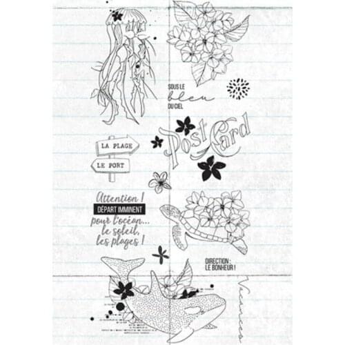 French transparent Clear Silicone Stamp/Seal for DIY scrapbooking/photo album Decorative clear stamp sheets B0960