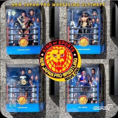 Super7 NJPW 7inch Will Ospreay Hiroshi Tanahashi Kazuchika Okada Tomohiro Ishii Anime Action Figur Toy for Child Halloween Gift