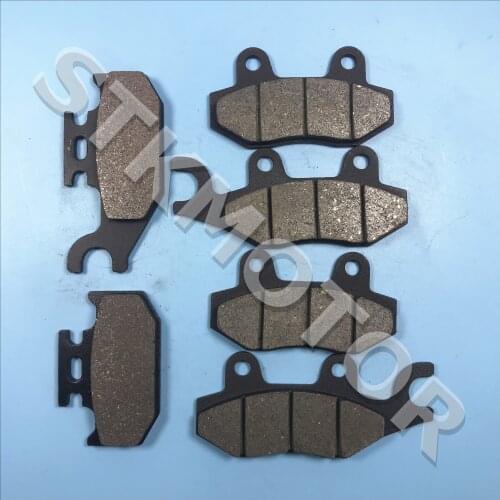 Semi-Metallic Brake Pads Kit 2004-2012 For Yamaha Raptor 700 Rhino 450 Rhino 660 1S3-W0045-10-00 5B4-W0045-00-00