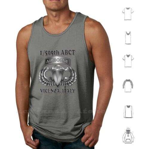 1 / 509th Abct-Vicenza , Italy Tank Tops Vest Sleeveless 1 509th Airborne Airborne Army Military