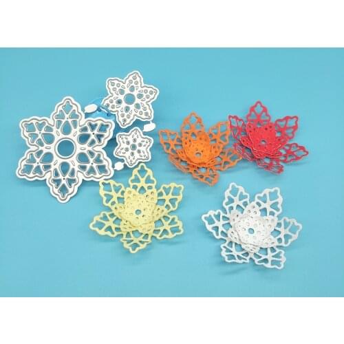 Snowflake flower metal cutting die, paper crafts, scrapbook, cardboard, photo album, greeting card, DIY decoration