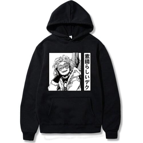 2020 Harajuku My Hero Academia Unisex Hoodies Japanese Anime Hawks Printed Mens Hoodie Streetwear Casual Sweatshirts