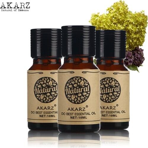 AKARZ Patchouli Citronella Frangipani essential oil sets Top Brand For Skin Body Care Aromatherapy Massage Spa 10ml*3