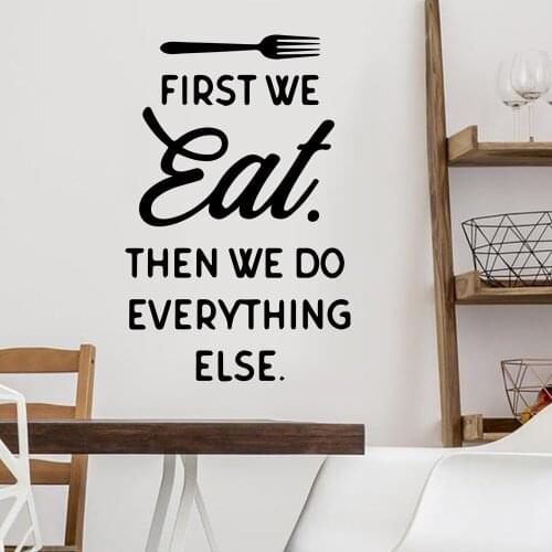 Creative kitchen Decal Removable Vinyl Mural Poster For Kids Room Living Room Home Decor Art Decor Wallpaper