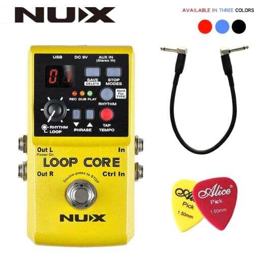 NUX Loop Core, Guitar Effect Pedal, Looper, 6 Hours Recording Time, 99 User Memories, Drum Patterns with TAP Tempo with gift