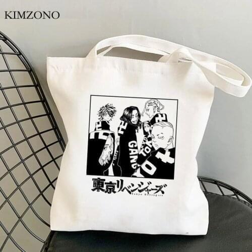 Tokyo Revengers shopping bag handbag shopper bolsa eco reusable bag bolsas reutilizables reusable shoping fabric sac tissu