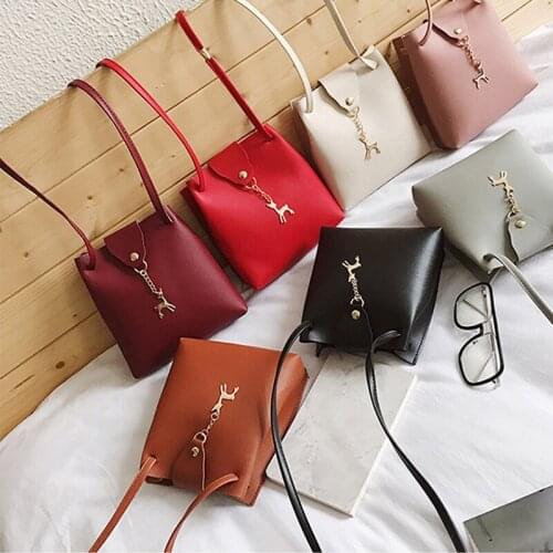 2020 Little Fawn Fashion Women Purse Shoulder Phone Bags Case Small Square Pouch Handbag Bolsa Feminina Wallet Crossbody Bag