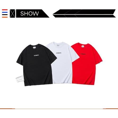 VETEMENTS French Street votements short sleeve T-shirt VTM weetmeng wash casual loose short sleeve T-shirt