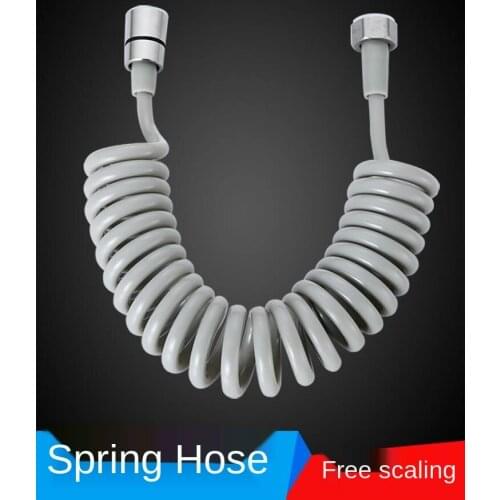 Telephone Line Telescopic Hose Washer Shower Spring Shower Spray Gun Elastic Pipe DN15 Water Inlet Pipe Shower Head Shower Head