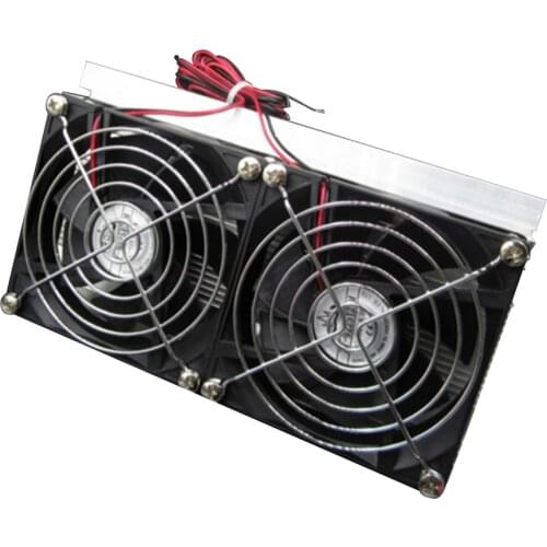 Thermoelectric Peltier Refrigeration Cooling System DIY Kit Double Fan