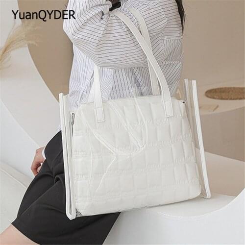 New Large-capacity Design Ladies Shoulder Bag High Quality PVC Womens Handbag Multifunctional Women Messenger Bags Bolso Mujer