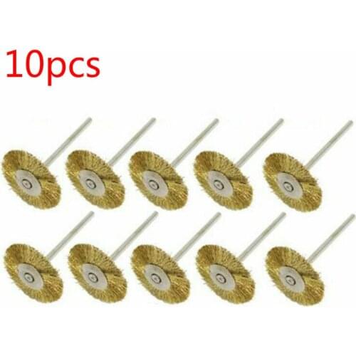 10pcs 22mm stainless steel wire wheel brush, used for rotary grinder tool steel wire polishing brush drill bit