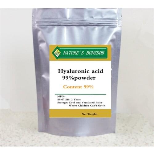 100% Organic Hyaluronic Acid Powder,Moisturizing and Whitening The SKin,Food/Cosmetic Grade Hydrating Face Body HA Supplement