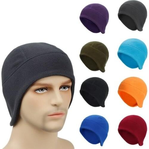 2020 Cycling Caps Winter Warm Fleece Hats Thermal Bicycle Cap Headwear Gorra Ciclismo Windproof Running Skiing Bike Caps