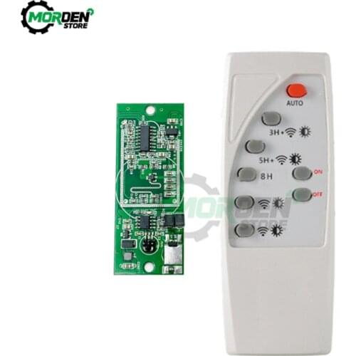 3.7V 7.4V Microwave Radar Solar Garden Lamp Controller Human Body Induction Solar Lamp Circuit Board with Remote Control
