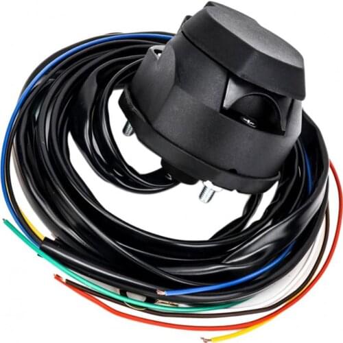 7Pin Trailer Socket Box 1.5m Wire European Car Trailer Wiring Connector Part