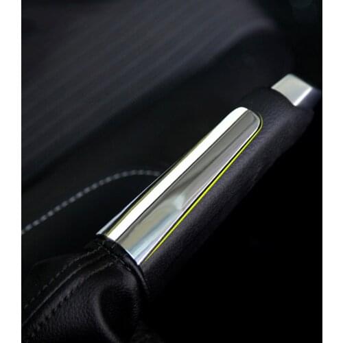 Car styling abs chrome trim handbrake handle cover stickers For Ford Focus 2 3 2009 2010 2011 2012 2013 2014 2015 accessories