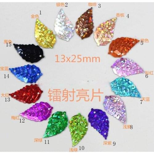 About 1900Pcs 150g Hot Leaf Loose Sequin For Clothing Accssory DIY Craft Scrapbooking Wedding Art Decoration Jewelry Making