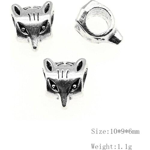 Malzahar Jewelry Components Crafts Decoration Fashion Women Loose Beads Animal Big Hole Beads