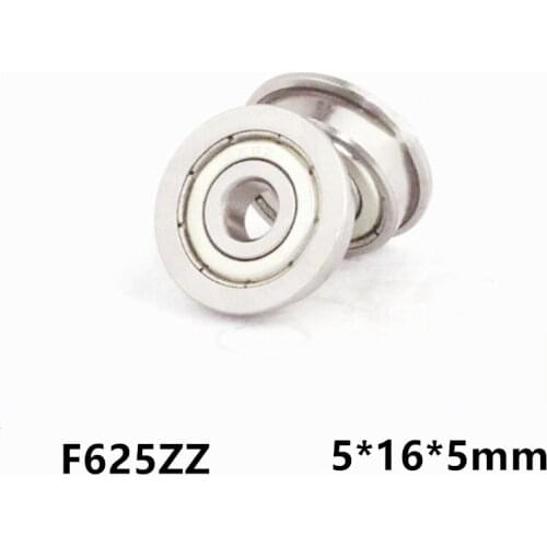[CMF625zz]Free Shipping 10pcs chrome steel ABEC-5 flange bushing F625ZZ bearing 80025zz R-1650B ball bearing F625 F625-2ZZ